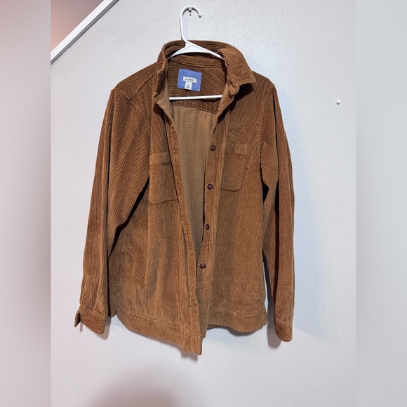 L.L.Bean women’s  Long Sleeve Button-Up Shirt Brown Corduroy Cotton Size L - Picture 2 of 11